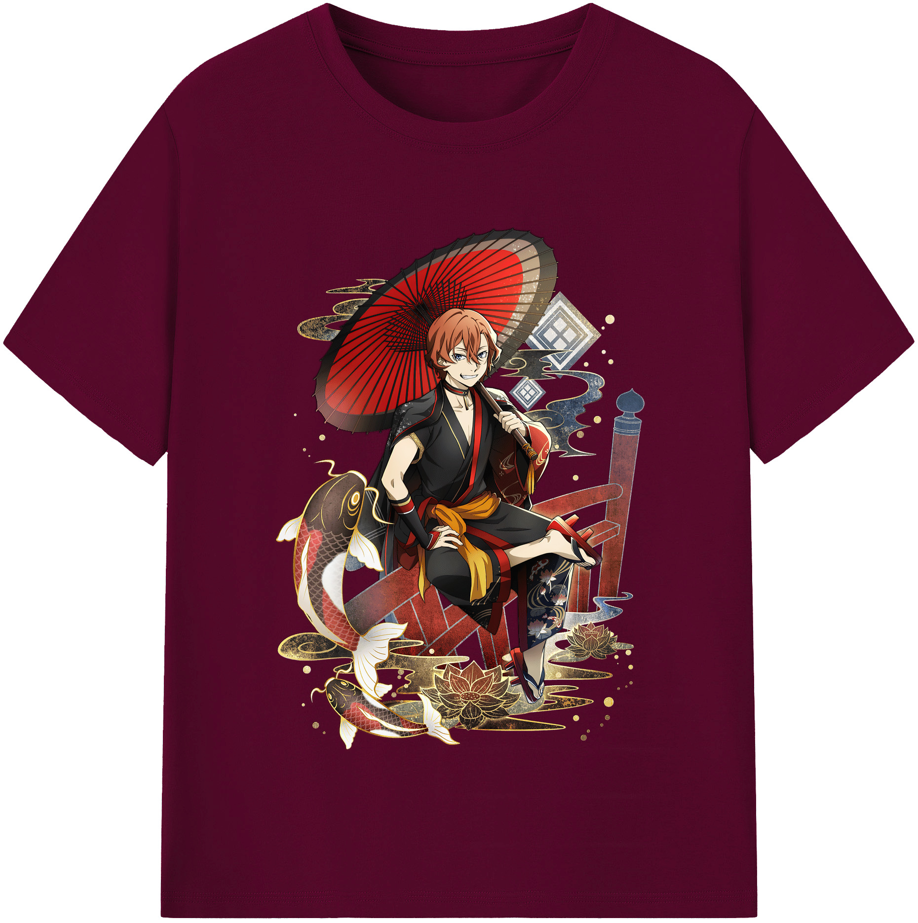 （画像用） 文豪ストレイドッグス Bungo Stray Dogs レディースカジュアルプリントTシャツ（綿100％）